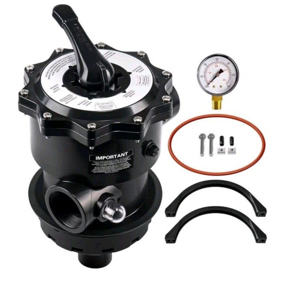 For Hayward SP071620T Pro Series Vari-Flo 2-Inch Multiport Control Valve w Clamp